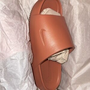 Nike Burnt Orange Slide Sandals